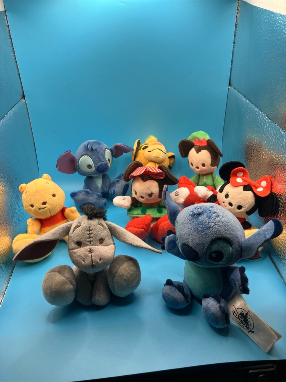 lot of 8 mini disney parks plush